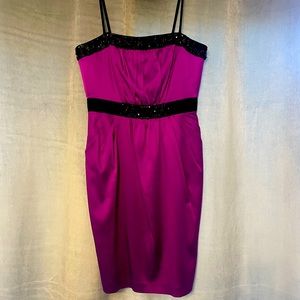 Marc Bouwer Glamit dress purple and black size 2